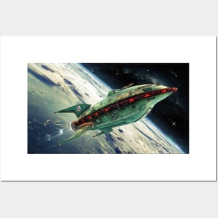 Planet Express in Space v.3 Posters and Art